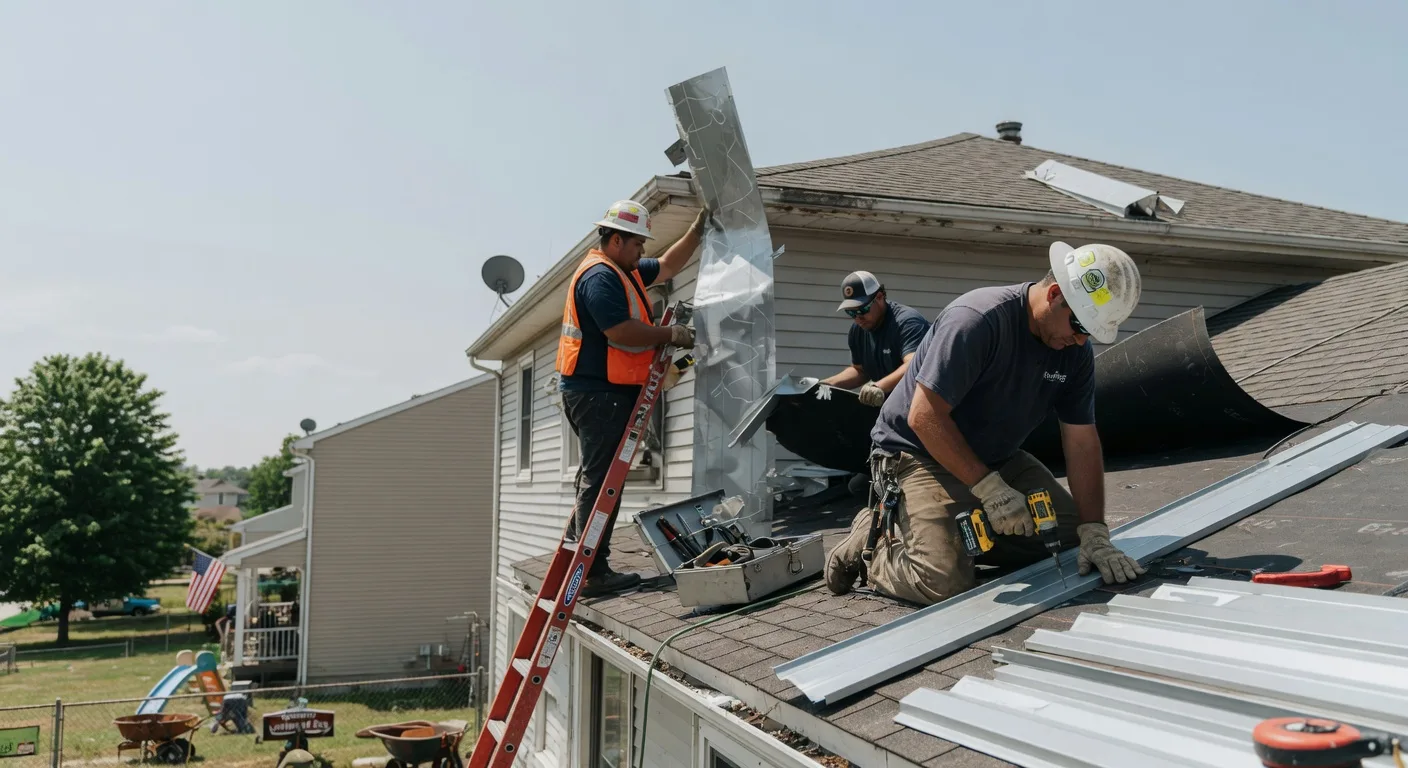 Storm Damage Metal Roof Repair in Saint Louis, OK